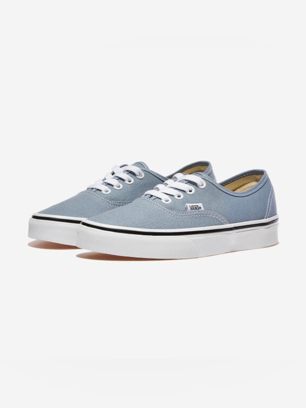 Women’s Vans Authentic Canvas Sneakers - Light Blue with White Trim-Men’s 5